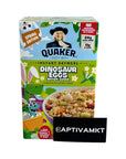 Instant Oatmeal Bundle Includes Two 141 Oz Boxes of Quaker Dinosaur Egg Instant Oatmeal with Brown Sugar  16 Quaker Dinosaur Egg Instant Oatmeal Packets Includes CAPTIVAMKT Fridge Magnet