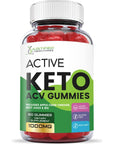 Justified Laboratories (3 Pack) Active Keto ACV Gummies 1000MG with Pomegranate Juice Beet Root B12 180 Gummys