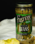 Fosters Pickled Green Beans Original 16oz 2 Pack  Pickled Green Beans in a Jar  Traditional Pickled Vegetables Recipe for 30 years  Gluten Free Fat Free  Preservative Free  Pickled Beans