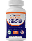 Vitamatic L-Theanine 200mg with Caffeine 100mg 120