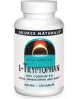 Source Naturals L-Tryptophan with Coenzyme B-6 500mg - 120 Tablets