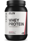 Bare Performance Nutrition, BPN Whey Protein Powder, Whey Protein Concentrate, Native Micellar Casein, Amazing Mixability, Strawberry