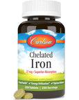 Carlson Labs Chelated Iron 27mg, 250 Tablets