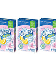 Wylers Light Singles To Go Powder Packets Water Drink Mix Pink Lemonade 8 Count Per Pack Pack of 3