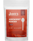 Judee’s Arrowroot Powder 1.5 lb - Just One Ingredient - Vegan, Non-GMO, Soy-Free - Gluten-Free and Nut-Free - 100% Pure Grain Free Starch - Great for Baking and Thickening - Works as Egg Substitute