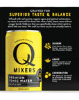 Q Mixers Tonic Water Premium Cocktail Mixer Made with Real Ingredients 75 fl oz cans Pack of 4