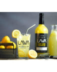 LAVA Premium Skinny Ginger Lemonade Vodka Cocktail Mix made with Sicilian Lemon Juice Candied Ginger Puree Skinny Ginger Lemonade Mixer 1 Bottle 338 Ounces