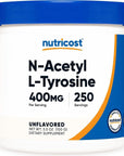 Nutricost Pure N-Acetyl L-Tyrosine (NALT) Powder - 100 Grams