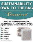 Teeccino Hazelnut Roasted Herbal Tea  Caffeine Free Prebiotic 3x More Herbs  50 Tagless EcoFriendly Tea Bags