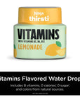 Ninja Thirsti Flavored Water Drops VITAMINS With Vitamins B3 B6 B12 Lemonade 3 Pack Zero Calories Zero Sugar 207 Fl Oz Makes 17 12oz Drinks WCFLMNDAM