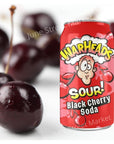 Warheads Sour Soda Pop Variety 5 Pack  12 oz Cans  with 1 June Street Market Blank Recipe Card style may vary