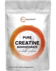 Creatine Monohydrate Powder 1 kg (2.2 Lbs), 5000mg Per Serv