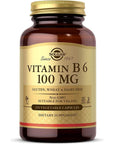 Solgar Vitamin B6 100 mg, 250 Vegetable Capsules - Supports Energy Metabolism, Heart Health & Healthy Nervous System - Non-GMO, Vegan, Gluten Free, Dairy Free, Kosher, Halal - 250 Servings