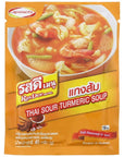 RosDee menu Spicy and Sour Soup Powder Thai Sour Turmeric Soup 40g X 3 Packs