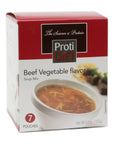 Protidiet Beef Vegetable Flavor Protein Soup Mix 62 oz Net Weight  Contains 7x 088 oz Pouches