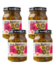 Mrs Renfros Sweet and Hot Jalapeño Peppers  Gluten Free 16oz Jar Pack of 4