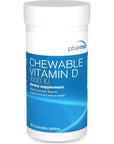 Pharmax Chewable Vitamin D (1000 IU) | Supports Development and Maintenance of Bones and Teeth | 90 Chewable Tablets