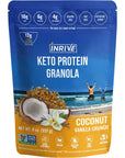 Inrive Keto HighProtein GlutenFree Granola Coconut Vanilla Crunch NonGMO No Sugar Added Vegan Kosher SoyFree 8oz 3pack