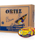 Ortiz Spanish Tuna Gift Pack of 12 Tender Wild Caught Tuna Fillets Hand Packed in Extra Virgin Olive Oil Gourmet Gift for Foodies 395oz x 12 Tins