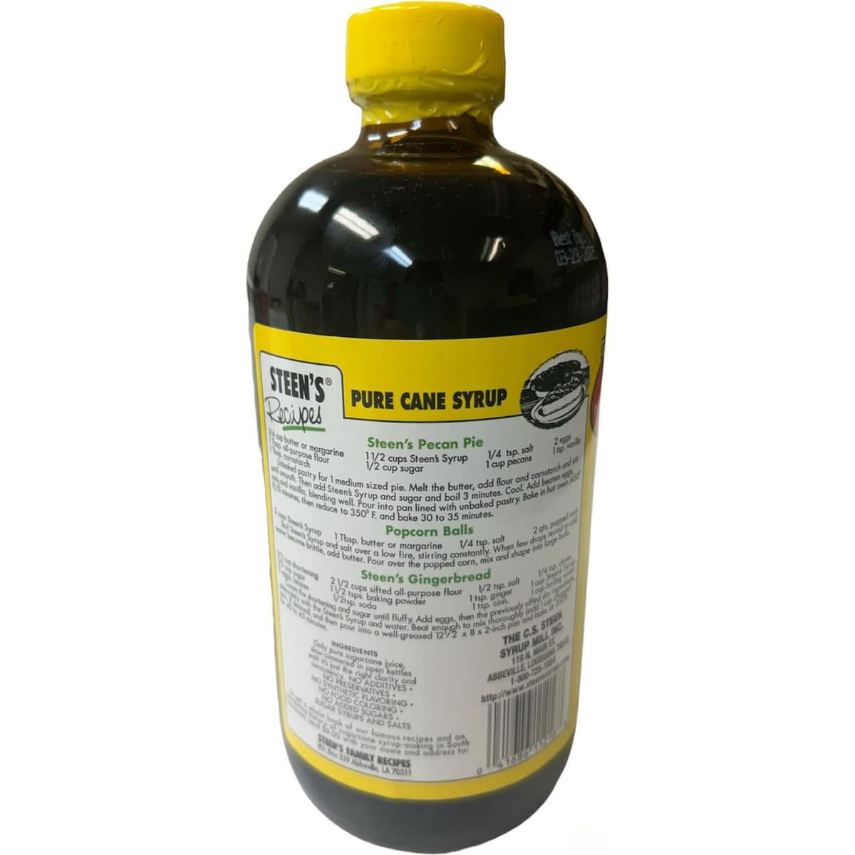 Steens 100 Pure Cane Syrup 16fl Oz Pack of 1  Louisianas Trusted Brand for Over 100 Years  No Preservatives  Pure  Natural  Open Kettle