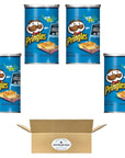 Pringles Salt and Vinegar Potato Crisps Chips, 2.5oz Can - Pack of 4 (10 oz in total)