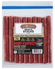 Old Wisconsin Hot & Spicy Sausage Snack Sticks, 28oz Resealable Package