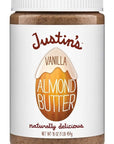 Justin's Vanilla Almond Butter, Gluten-free, Non-GMO, Vegan, Sustainably Sourced, 16 Ounce Jar