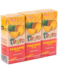 Taoro Pineapple Nectar  Rich Fruit Taste  3 Pack 67 oz Pack of 1