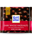 Ritter Sport Dark Whole Hazelnuts, 100 Gm