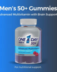 One A Day Men’s 50+ Gummies, Advanced Multivitamin For Men with Brain Support and Immunity Support, Vitamins For Men with Super 8 B Vitamin Complex, 110 Count