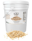 Mountain High Organics Inc Certified Organic Rolled Oats 6G Bucket 23LBS Tan