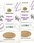 GF Harvest Gluten Free Certified Organic Whole Grain Steel Cut Oats 25 Pound Pack of 2