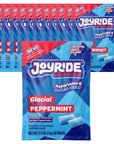 Joyride Gum  12 Packs  Glacial Peppermint  Aspartame  Sugar Free Low Carb Vegan Healthy Chewing Gum  50 Count 12 Pack