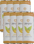 Zenjoy Mango Black Tea Relaxation Drink 8 Pack  Calming Drink with Ashwagandha  Lemon Balm  NonAlcoholic Beverage Infused with LTheanine for Enhanced Focus  12oz Cans