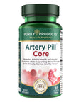 Purity Products Artery Pill Core from MK-7 Vitamin K2, Plant-Based S7 Nitric Oxide Booster, Vitamin D3, Organic Blueberries - Promotes Arterial Health & Cardiovascular Function - 30 Count