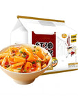 Sichuan Specialty Super Spicy Noodles Sour Spicy Wide Instant Noodles NonFried Red Oil Noodles Served with Sour Spicy Sauce Pack of 4 148