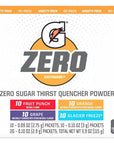 Generic G Zero Powder Variety Pack 40 ct Variety Pack Of 10 Of Each Flavor Orange Fruit Punch Grape Glacier Freeze Packed By WL Essentials