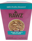 RAWZ Shredded Salmon Aku Tuna  Tuna Oil Recipe 8246 oz Pouches