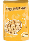 Freshly Roasted Salted Cashews with Sea Salt (2 Lbs.) - Small Batch Roasted for Added Freshness - Naturally Delicious - Perfectly Crunchy - Farm Fresh Nuts Brand