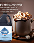 Dependable Food Chocolate Syrup  Bulk 1 Gallon Bottle  Rich Chocolatey Taste for Milk Coffee Ice Cream  Kosher Certified