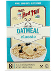 Bobs Red Mill Classic Oatmeal Packets 123 Ounce 4 Packs of 8