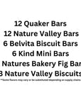 Healthy Bar Snack Breakfast Bars, Bulk Granola Bars - Candyya Clip in Candyya Box - 43 bars