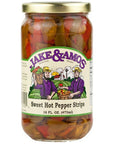 Jake  Amos Sweet  Hot Pepper Strips 2  16 Oz Jars