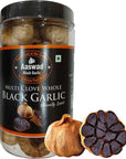 Multiclove Black garlic 425 grams 15 OZ Whole Bulbs Ready to eat by Aaswad Impex