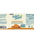 NOW Foods BetterStevia Liquid, English Toffee, 2 Fluid Ounce (2 Pack)