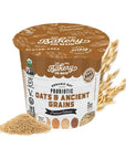 Bakery On Main Oatmeal Cups, USDA Organic, Gluten-Free, Vegan & Non GMO, Probiotic, Unsweetened, 0g Sugar - Oats and Ancient Grains, 1.9oz (Pack of 12)