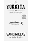 CONSERVAS YURRITA Sardinillas In Olive Oil 10 Pack by Seafood Aficionado Choice Selections