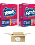 Nerds Sugar Free Variety Pack Strawberry Grape and Cherry Drink Mixes on the Go 30 sticks  Pack of 2 60 sticks in total