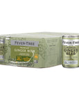 Fever Tree Ginger Beer  Premium Quality Mixer  Refreshing Beverage for Cocktails  Mocktails Naturally Sourced Ingredients No Artificial Sweeteners or Colors  150 ML Cans  Pack of 24