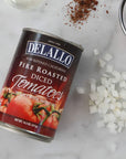 DeLallo FireRoasted Diced Tomatoes 145oz Cans 12Pack